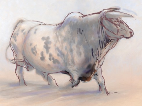 Rodeo Bull with Overlays