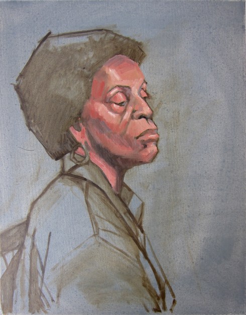 Follow directions, and you get results. Or at least a reasonable likeness. Mitsuno Reedy's oil portrait workshop. I'm thinking of it as a great set of new tools for the kit, all shiny bright. Tools that get sharper the more you use them.