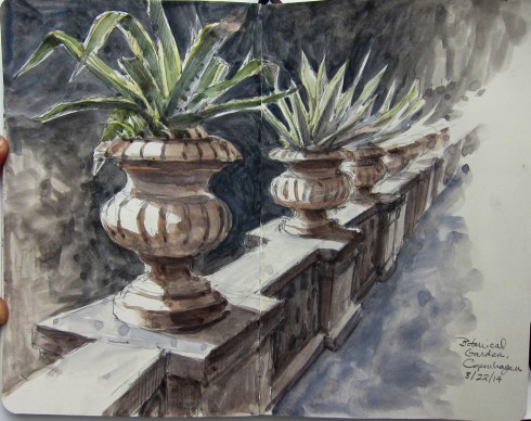 Sunlight at the Copenhagen Botanical Garden.