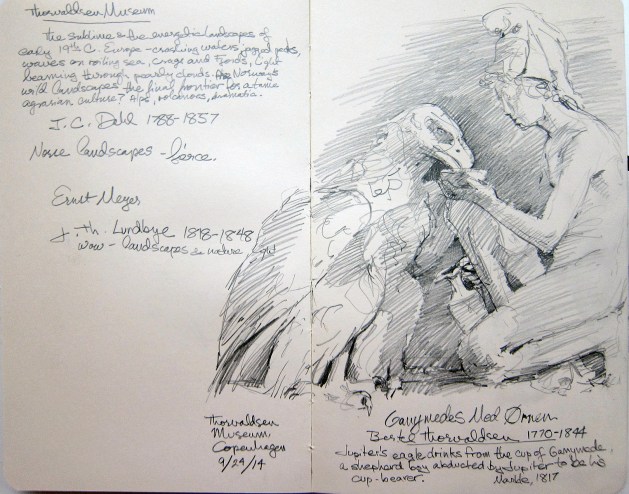 The story goes: Jupiter abducted the shepherd Ganymede and put him to work as cup-bearer for his pet eagle. Makes sense. Bertel Thorvaldsen, Denmark's great sculptor of the 19th century, turned the motif into an evocative marble sculpture. It's displayed in the Thorvaldsen Museum in Copenhagen, next door to the Castle.